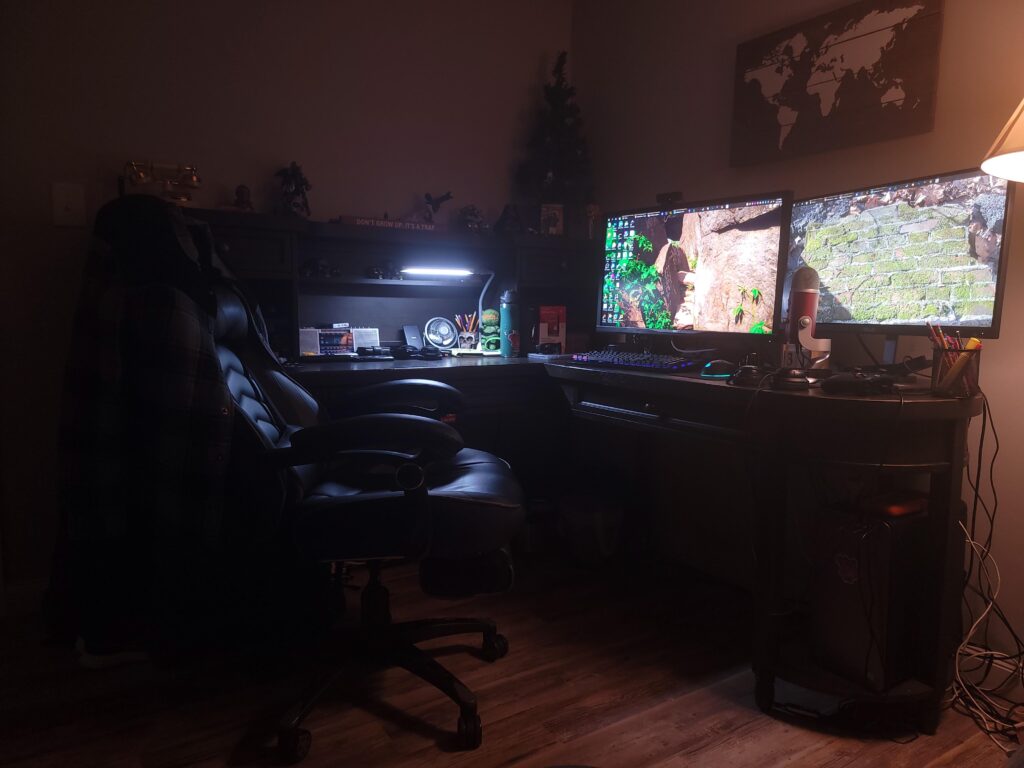 Better shot of my whole desk