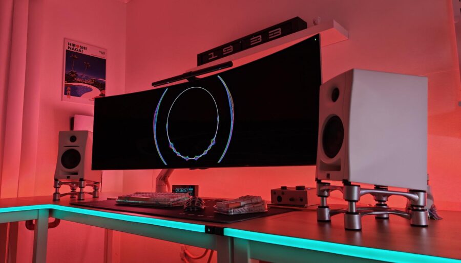 New speakers and stands, just waiting on the cable to actually be able to use them. At least they look cool.