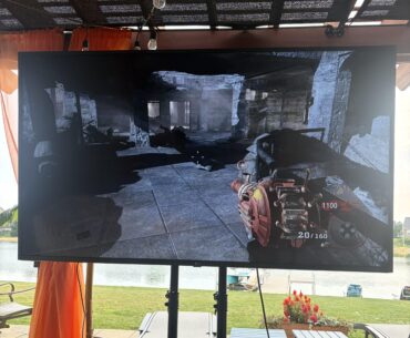 Got an old tv converted to an outside tv and got a raygun on round 5 in BO1 Nacht. This is the life.