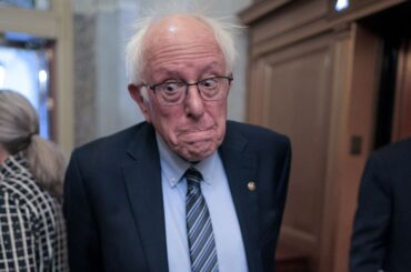WASHINGTON, DC - JUNE 01: Sen. Bernie Sanders (I-VT) talks to reporters as he heads for a vote at the U.S. Capitol on June 01, 2026 in Washington, DC. Senate Majority Leader John Thune (R-SD) and Senate Republicans are navigating President Donald Trump's "anti-weaponization" fund and its impact on passing a reconciliation bill this week. (Photo by Chip Somodevilla/Getty Images)