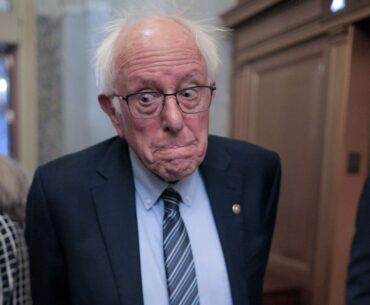 WASHINGTON, DC - JUNE 01: Sen. Bernie Sanders (I-VT) talks to reporters as he heads for a vote at the U.S. Capitol on June 01, 2026 in Washington, DC. Senate Majority Leader John Thune (R-SD) and Senate Republicans are navigating President Donald Trump's "anti-weaponization" fund and its impact on passing a reconciliation bill this week. (Photo by Chip Somodevilla/Getty Images)
