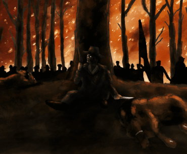 Warden drawing based on Goin' Home by Martin Pate