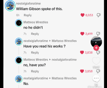 William Gibson spoke of this