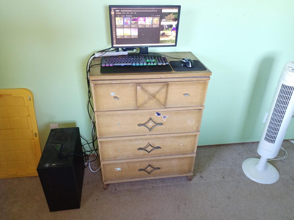 I'm missing a desk and a chair, but it runs.