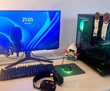 After years of gaming on a budget laptop, I finally saved up for a PC. My first battlestation. It still needs a little something to make it feel cozier, though.