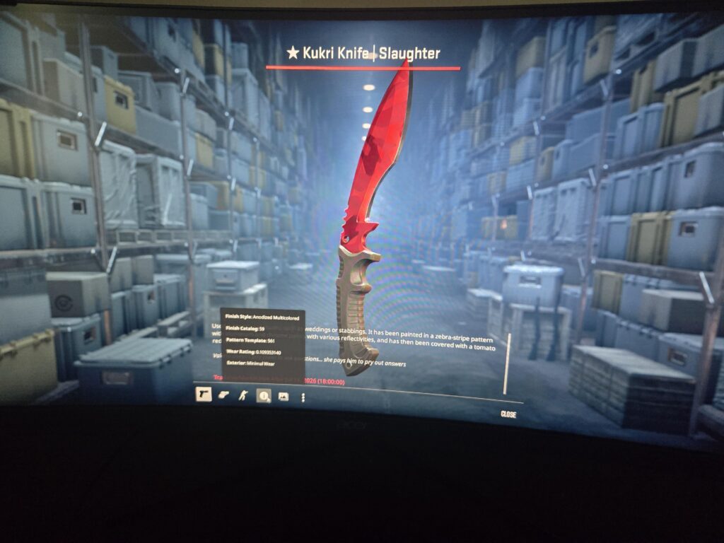 MY FIRST KNIFE.