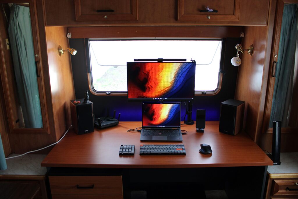 Repurposed 2006 caravan into a home office