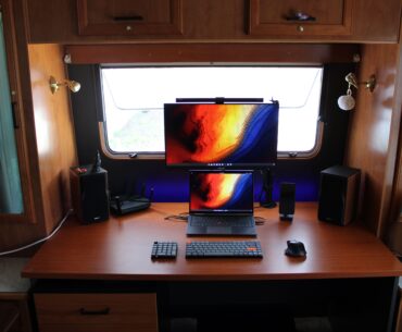 Repurposed 2006 caravan into a home office