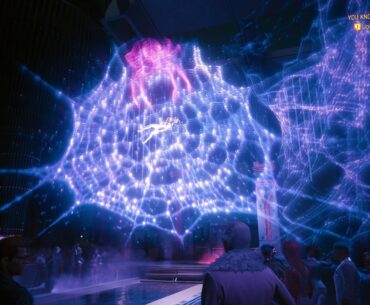 What cyberware did she use to float