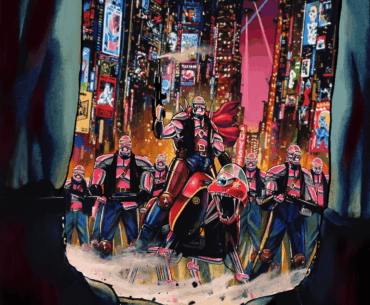 "Cyber rampage" acrylic painting by me
