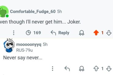 never say never