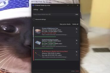 Finally built an app to track Steam Market buy orders and new listings