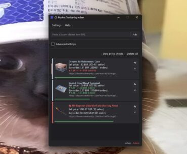 Finally built an app to track Steam Market buy orders and new listings