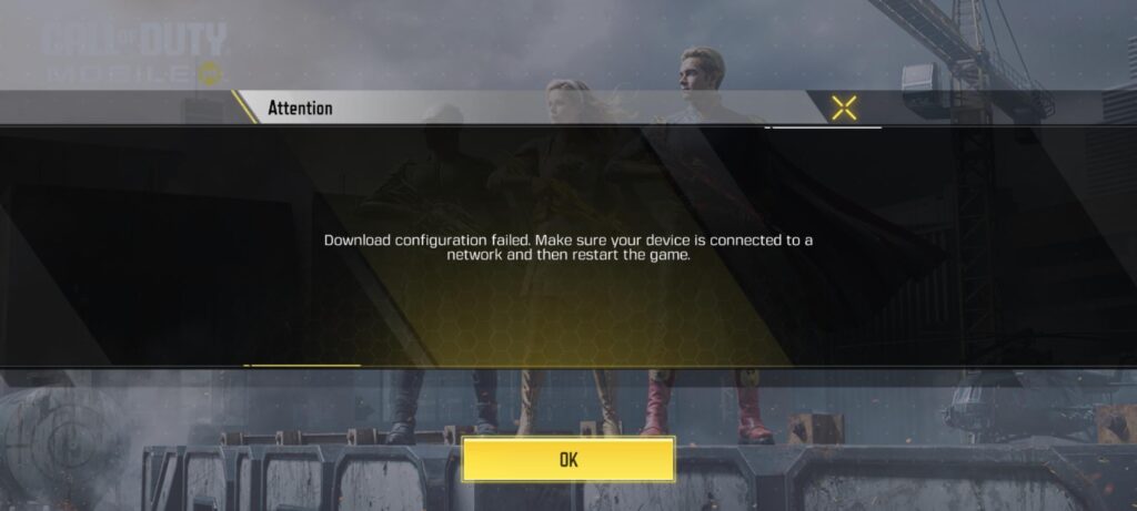 download config failed. is anyone going through this rn?