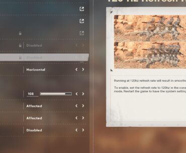 How do I enable 120hz?? It’s enabled on all my other games but locked here.