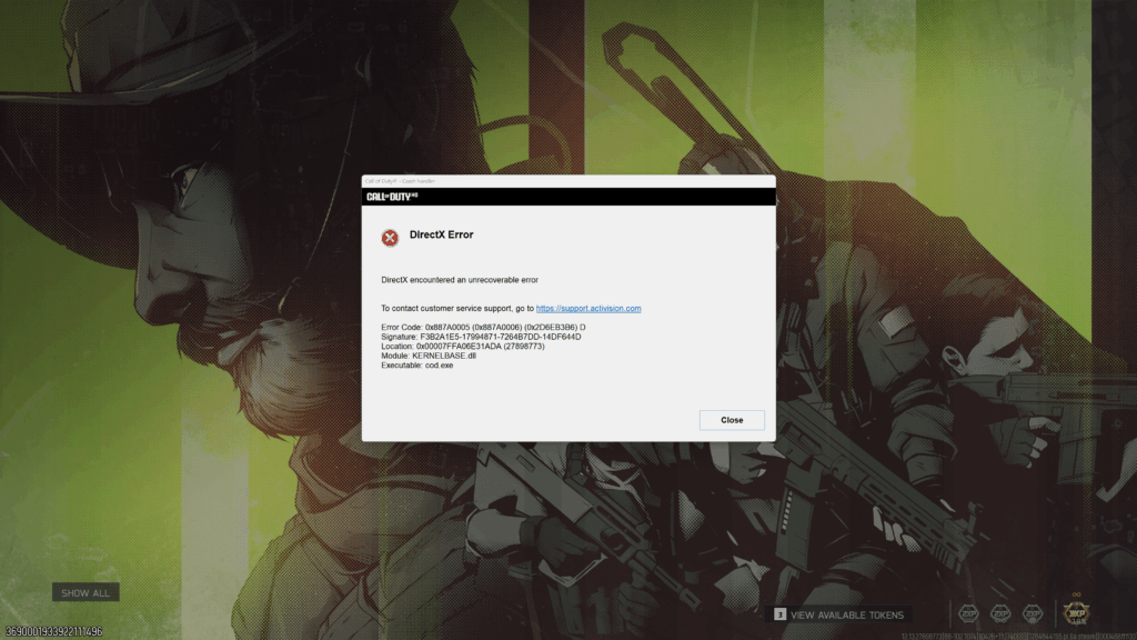 Happens whenever I get in game, already tried reinstalling and verifying game files