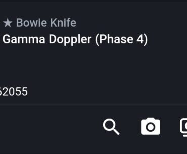 WTT - Bowie Gamma Doppler P4 (#867)