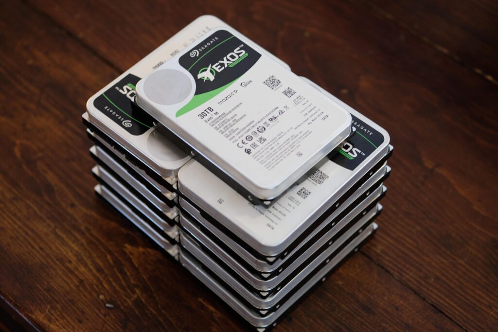 My 330TB data mountain! I'm so glad I bought these prior to the HDD price spikes.
