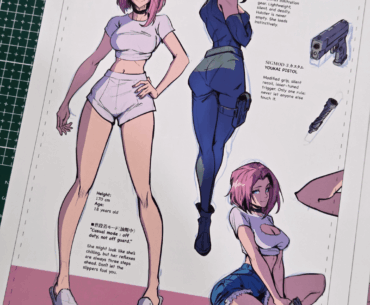 [OC] Final Color Test Print for Cyberpunk Comic! By Me