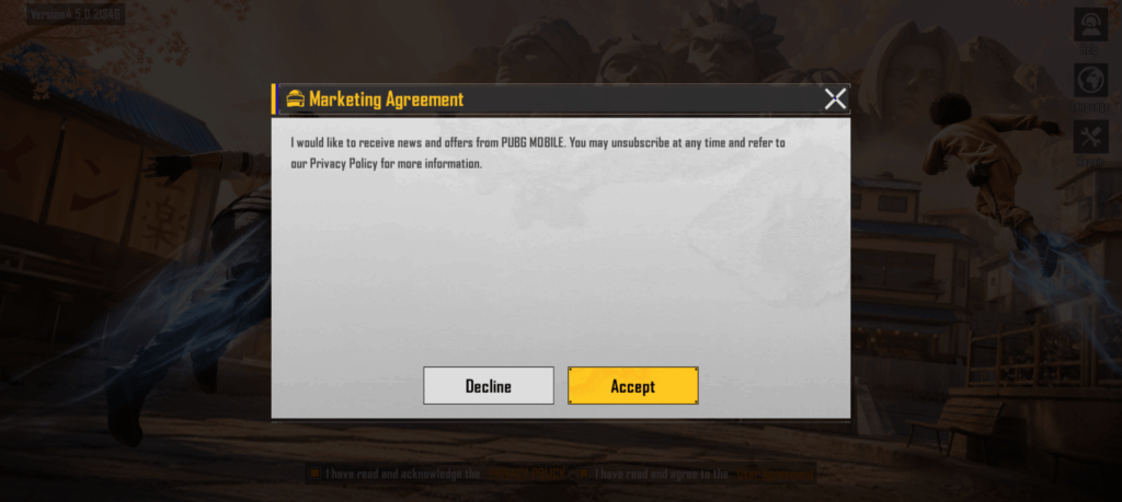 Can't login or get past this screen without agreeing to receive offers/news? For real, with the new update? Clicking "Decline" just drops me back to the login window.