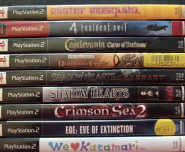 Was doing some cleaning and found the last of my PS2 game collection. Not pictured: Silver slim PS2.