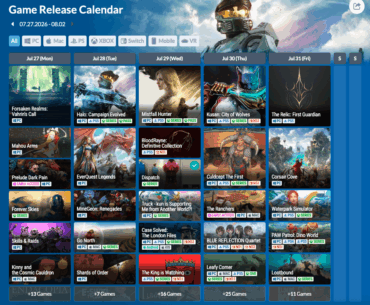 Weekly Game Release Calendar - July Week 5