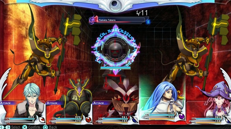Battle screen in 