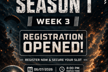 🏆 WEVOA OPEN SERIES - Season 1 | Week 3 | Day 1

Registration for Week 3 - Day 1 is now live!

If you're looking for competitive PUBG: BATTLEGROUNDS PC action, gather your squad and compete against some of the region's strongest teams.

📅 Date: 07/06/2026
🕗 Time: 8:00 PM IST
join fee: free