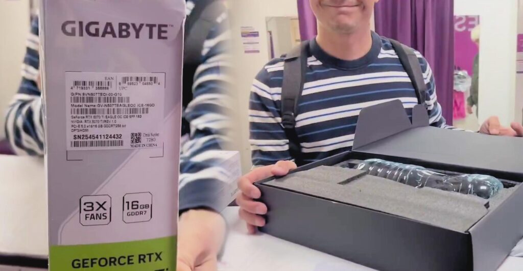 Buyer opens sealed RTX 5070 Ti box at pickup point, finds water bottle - VideoCardz.com