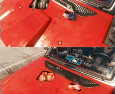 The Galena "Rattler" has a cool detail on it when you press on the gas