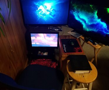 Here's my setup from about eight years ago. I used this setup for about 2 years.