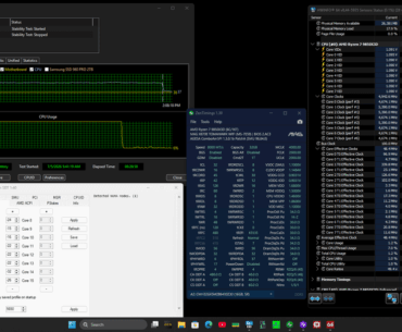 8 Hours of Aida64 FPU-CPU-Cache and 6 Hours Y-Cruncher SFT, VT3 with the 9850X3D Using Per Core Curve Optimizer.