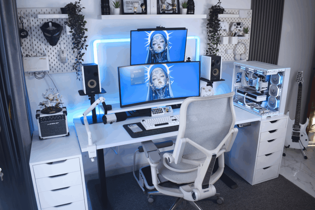 New standing desk and ergo chair
