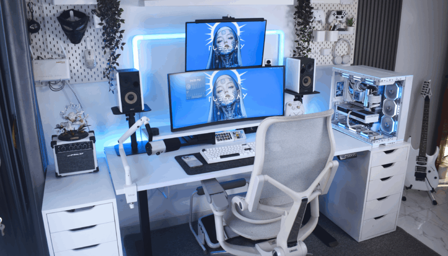 New standing desk and ergo chair