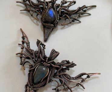 These twin amulets are the absolute origin and signature relics of my brand, "Relics of Elsewhere."