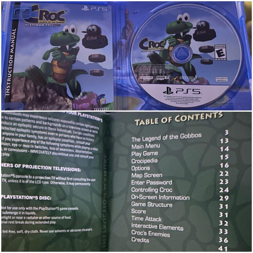 Took a year and 3 months but it was worth the wait! Look at that full color, thick manual! Rock it games knows what’s up!
