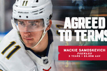 Seattle Kraken Agree to Terms with Forward Mackie Samoskevich on a Three-Year Deal