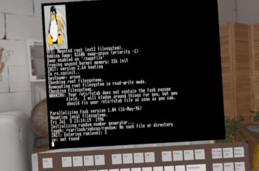 Linux Boots up on the Vision Pro in Immersive mode for the 2nd time ever with graphics.