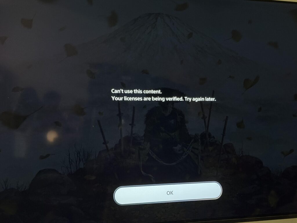 Went to play my digital copy of Ghost of Yotei on PS5…