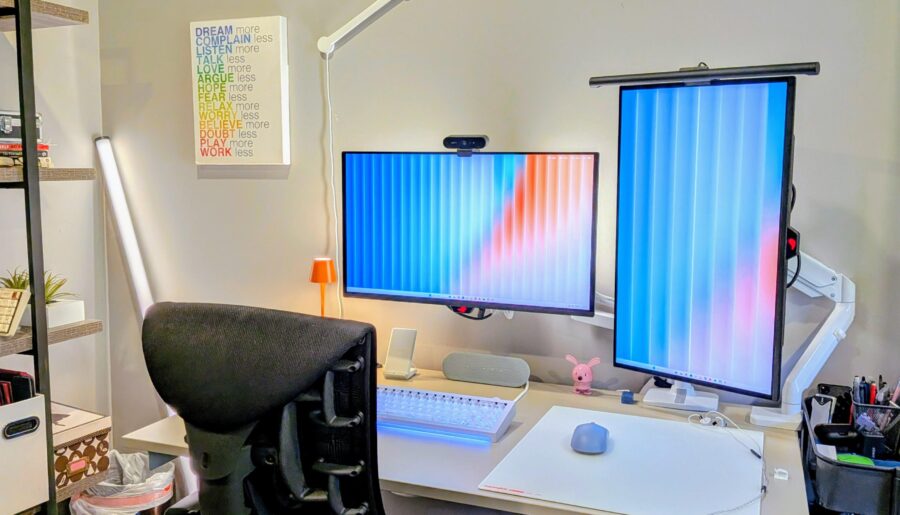 My cozy work/battle station