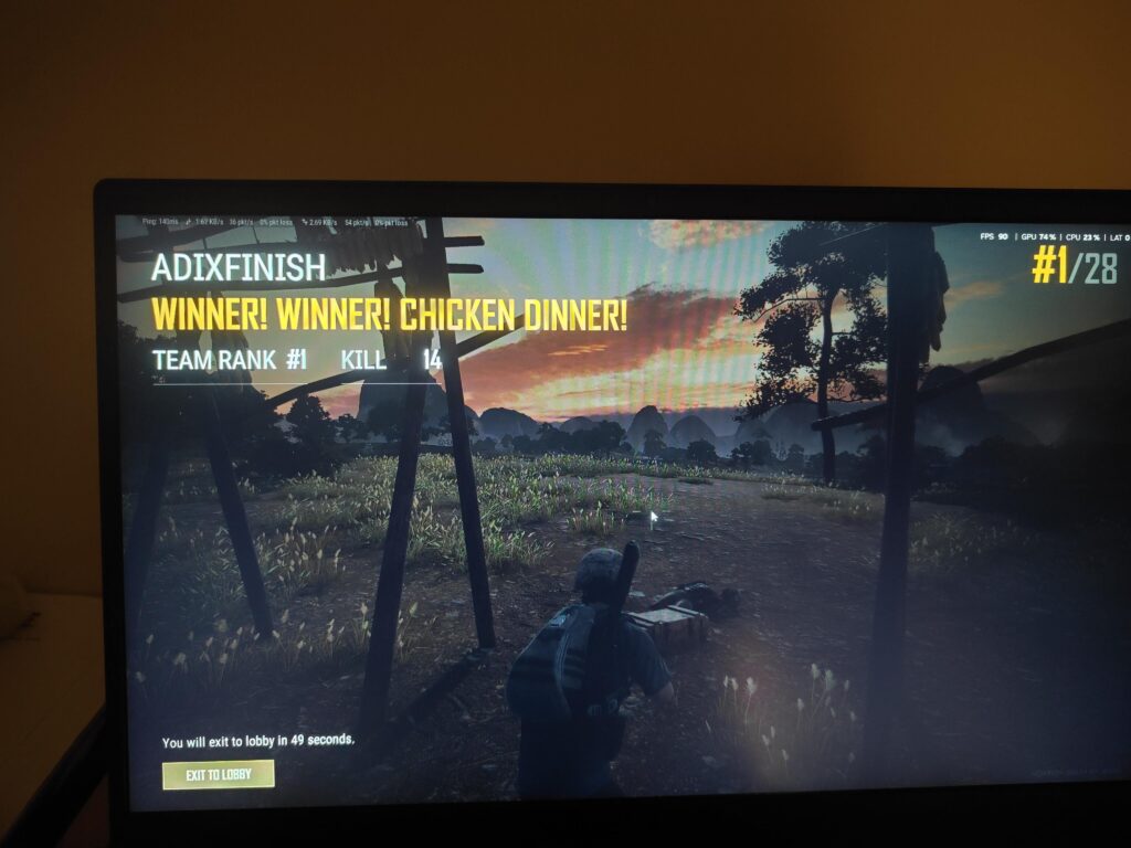 Got a Chicken Dinner with 14 kills🥹🥹