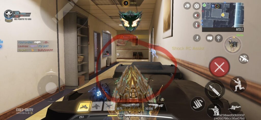 The iron sights on mythic FSS disappear in the middle of a game
