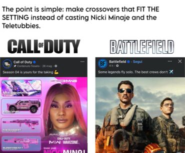 [COD] Agree. We get it, they want money with crossovers… but if the crossovers were fitting, fans wouldn’t complain. Put the Punisher, John Wick, Deadshot, The Equalizer, not the Ninja Turtles.