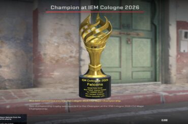 The cologne trophy has been updated to include karrigan!
