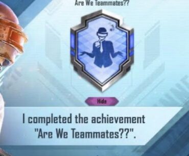 Are We Teammates?? Achievement - Still Possible?