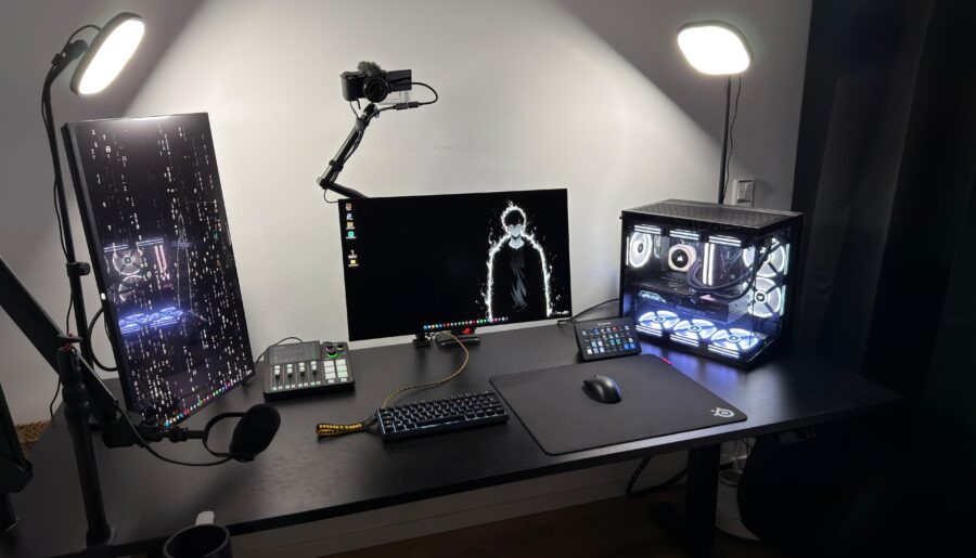What do you think of my PC setup visually? Looking for background ideas!