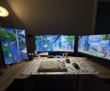 My work, gaming pc, PS5 & Switch 2 & content creation station.