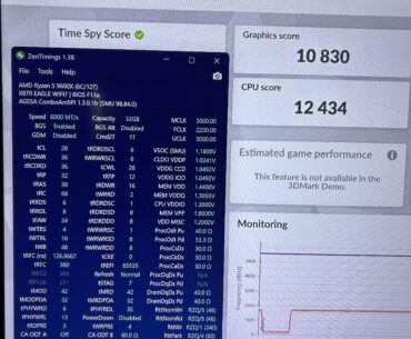 Ryzen 9600X | increasing to FCLK 2200 got me 12th place in Time Spy CPU score (12,434 points)