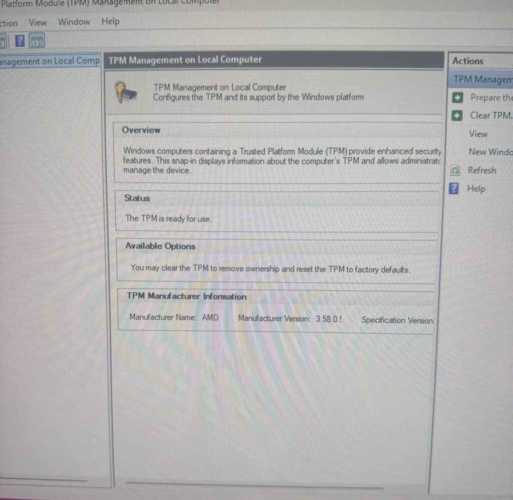 Is there a fix for attestation when the TPM manufacturer ver. is too low?