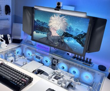 found a DIY 5090 all in one desksetup with IQUNIX EV63, battlestation worthy setup.